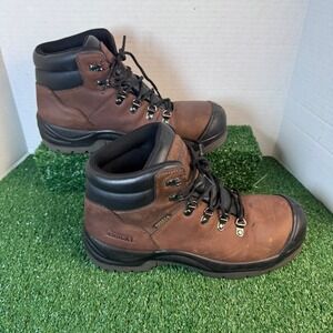 Rocky WorkSmart Mens 6in Waterproof Composite Toe Work Boots Brown Size 10